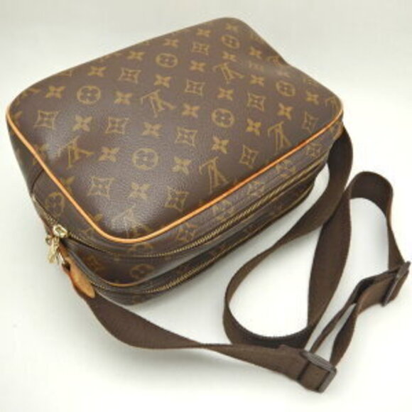 Louis Vuitton Monogram Reporter Shoulder Bag Brown - Picture 3 of 10